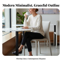 Armless Upholstered Dining Seat Minimalist Design Upholstered Armless Dining Chair Easy to Clean Stable Frame for Hotel