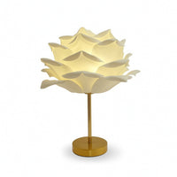 Sculptural Rose Table Lamp Romantic Flower Lamp Ambient Lighting Elegant for Nightstand, Bedroom, Wedding