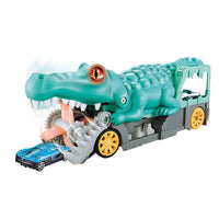 Large Monster Car Carrier with Ramp Rolling Car Carrier Truck with Cars Sturdy Transporter Truck Toy Colorful for Playroom