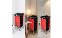 Salon Trolley Cart Multi-Tier Salon Cart with Tool Holders Rolling Hair Trolley for Barbers
