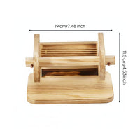 Wall Mount Kitchen Roll Rack Wood Wooden Paper Towel Holder Rustic Design Face Towel Holder for Washroom