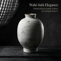 Wabi-Sabi Ceramic Vase, Small, Light Luxury Style