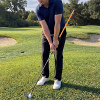 Golf Swing Practice Tool Club Golf Alignment Rod Low-Profile Athletic Goods for Golfers, Backyard