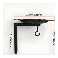Wall Mounted Bird Feeder Vintage Design Garden Decor Weather-Resistant for Patio