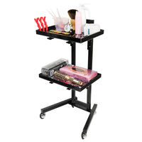Stainless Steel Hairdressing Cart, Multifunctional Folding Movable for Cutting, Dyeing, Perming, Barber Shop Tool Cart, Salon Special