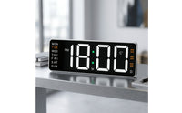 Weekday Indicator Digital Alarm Clock Battery Powered LED Alarm Clock