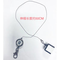 台球用品球黑8易拉扣巧克盒可伸缩台球台球球杆粉笔持有人