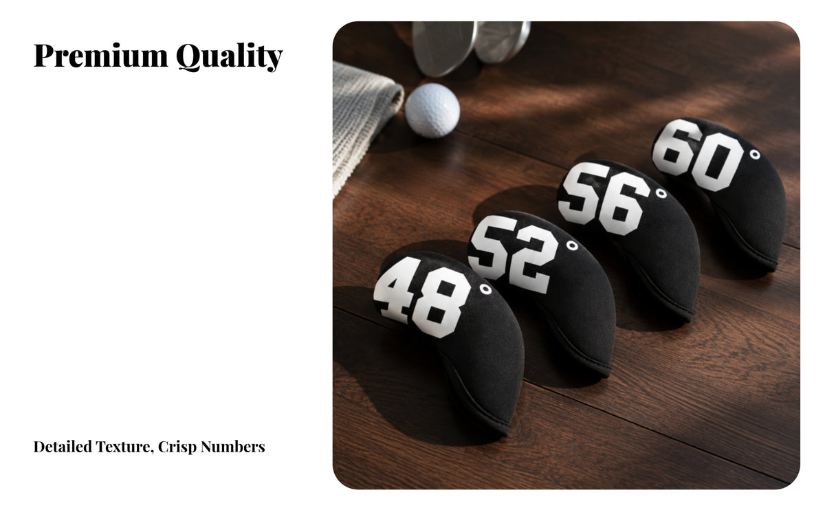 Golf Club Headcover | Soft guarding cloth, Low-Profile Tapered Design, Golf Club Head Cover, for Travel