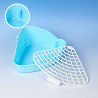 Triangle Rabbit Litter Box Thickened Plastic Rabbit Toilet Tray Sturdy