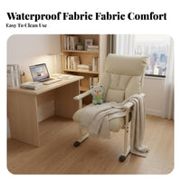 Highspine Recliner with Footrest Reclining Function Ergonomic Lounger with Footrest Adjustable Height Easy Assembly for Studying