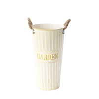 Flower Pail Vase Table Centerpiece Decor Piece Shabby Chic