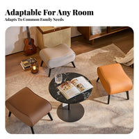 Shoe Changing Bench Multi-Purpose Upholstered Footstool for Homeowners, Families