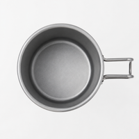Camp Mug Aluminum 300ml Folding Handle Lightweight Outdoor Mountaineering Cup