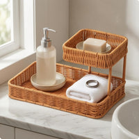 Wicker Snack Rack Handwoven Countertop Snack Basket airWeave