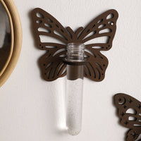 Butterfly Hanging Hydroponic Plant Wooden Frame with Pothos - Modern Minimalist Wall Decor