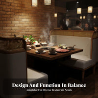 Woven Rear Dining Chair and Table Set Hong Asian Design Square Table and 4 Chairs Modern Design Curved Rear Rest