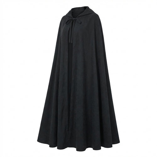 Hooded Cape Witch Cosplay, Game Theme Hooded Performance Cloak, Fancy Dress Cost #variant:Shoulder to Hem 130cm (Satin)