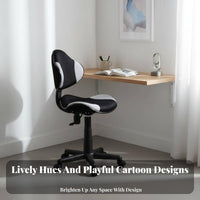 Armless rolling Chair Height Adjustable rotate Seat Comfortable for Long Sitting