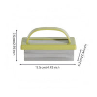 Handheld Sponge Scrubber Plastic Frame Bathroom Scrub Brush Hand Grip