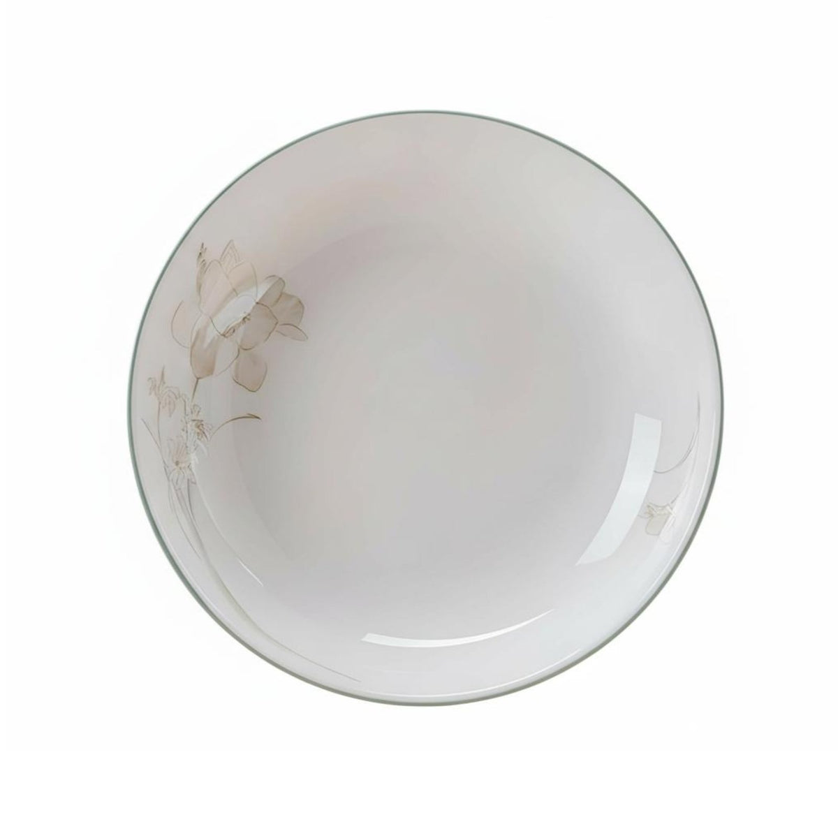 Japanese ceramic floral bowl set
