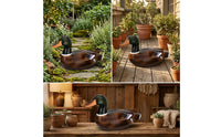 Mallard Duck Figurine Outdoor Mallard Duck Statue Decorative for Bird Lovers, Garden