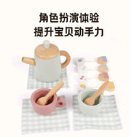 北欧儿童木制糖水果蔬菜蛋糕切切乐仿真下午茶厨具套装过家家玩具