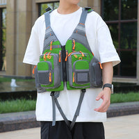 Buoyancy Vest for Outdoor Water Sports with Multiple Pockets and Quick-Dry Fishing Vest