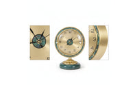 Desktop Clock with Pedestal Base Compact Timepiece Silent for Bedside Table