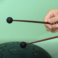 2 Pieces Celestial Drum Sticks Solid Wood Percussion Drum Drum Mallets Mellow Sound Steel Drum Beaters for Beginners, Kids, Meditation