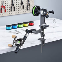 Double Shaft Reel Spooler Manual Crank Fishing Reel Line Winder for Tackle Shop