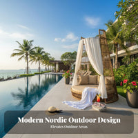 Round Bowl Daybed Waterresistant Round adjustable Sunbed sun-resistant outdoorsdoor Furniture for homeowners, Hotel Managers, by the pool, retreat, Backyard