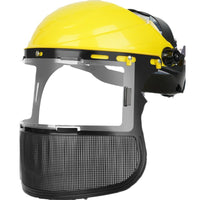 Head-Mounted Steel Mesh Protective Face Mask for Grass Cutting and Gardening