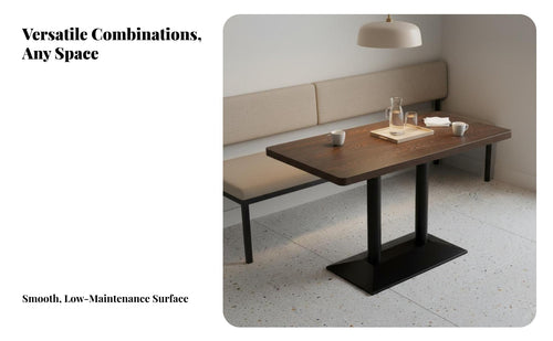 Comfortable Seating Cafe Wall Booth Easy to Clean Restaurant Table and Chair Set Modern Design Upholstered Booth Sofa Space-Saving for Bar Owners, Diner, Lounge