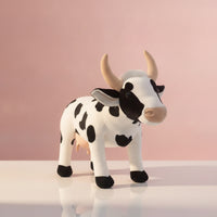 Cow Stuffed Animal Toy Standing Stuffed Cow Realistic Lifelike for Children, Playroom, Preschool