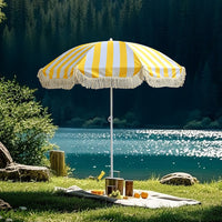 Tassel Outdoor Umbrella for Beach, Garden, Courtyard, Market Stall, Advertising