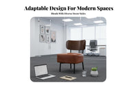 Armchair and End Table Pair Minimalist Design Conversation Set Space-Saving Ergonomic Backrestrest for Interior Designers