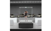 1/64 Scale Woman Model Fine Workmanship Photographer Figurine Miniature Realistic Pose Mini People Figurine for Collectors