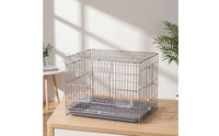 Bird Cage with Slide-out Tray Sturdy Enclosure Cage with Feeders Secure for Small Birds