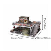 Lighted Car Shop Scene LED Lights 1:64 Model Parking Lot Realistic for Showcase