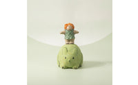 Resin Doll with Animal Base Charming Desk Ornament Compact for Bookshelf