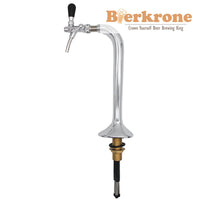 Single-Head Snake Beer Dispenser Tower in 304 Stainless Steel