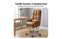 Lumbar & Headrest Support Reclining Chair with Footrest Ergonomic Design High-Back Gaming Seat with Footrest Adjustable Height Swivel Recliner Heavy-Duty Base for Remote Workers, Students, Gamers, Study Room, Bedroom