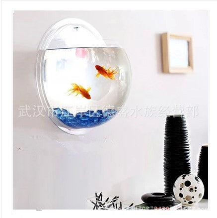 Mini Wall-Mounted Acrylic Fish Tank Creative Small Aquarium