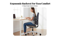 Ergonomic Saddle Stool Height Adjustable Desk Chair effortless Rolling Casters