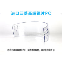 Roller Hockey Helmet Visor, PC Face Shield, Transparent Lens, Sports Protective Eyewear