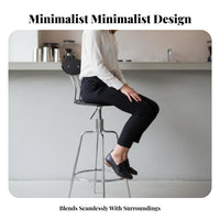 Adjustable Stool with Backrest Vintage aesthetic Seating Furniture Easy Assembly