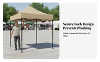 Commercial Stall Tent Foldable 4-Leg Rainproof Quick-Setup Canopy for Street Vendors, Outdoor Enthusiasts, Markets, Backyard, Campsite