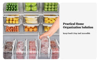 6 Pieces Partitioned crispKeeping Box Removable separaters for Pantry, Homemakers