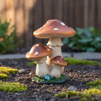 Resin Toadstool Statue Realistic Design Fairy Garden Toadstool Vibrant Colors