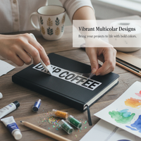 UV DTF Transfer Stickers for Metal Logos, 3D Crystal Labels, Scratch-Resistant, Hollow Design